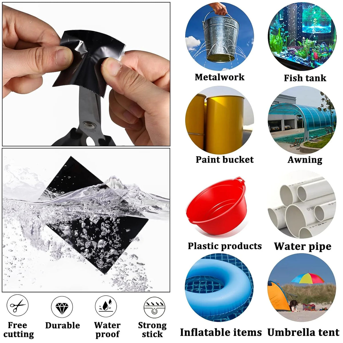 Super Strong Flex Waterproof Leakage Repair Tape For Garden , House, Pipe